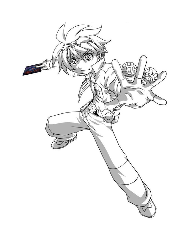coloriage bakugan dan